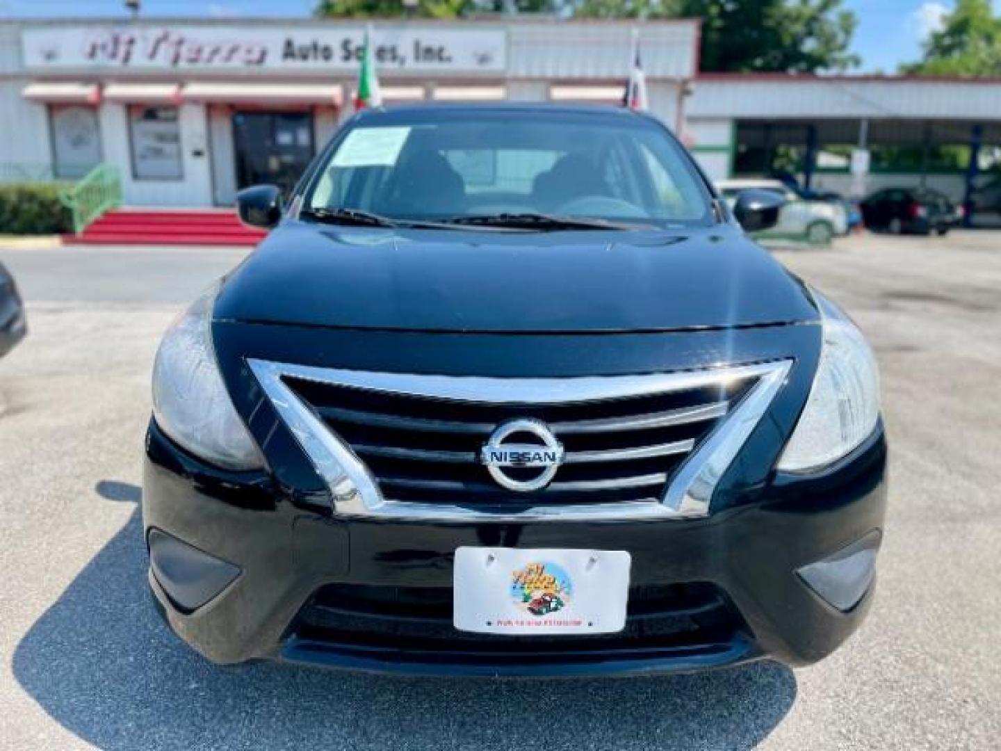 2016 BLACK /Charcoal, cloth Nissan Versa 1.6 S Plus (3N1CN7AP3GL) with an 1.6L L4 DOHC 16V engine, Continuously Variabl transmission, located at 4545 Spencer Hwy., Pasadena, 77504, (832) 266-1645, 29.666037, -95.173775 - Photo#1