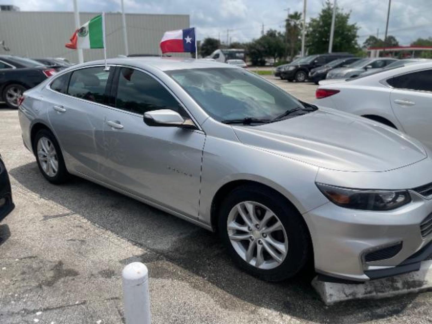 2017 Silver Ice Metallic /Jet Black, leather Chevrolet Malibu 1LT (1G1ZE5ST9HF) with an 1.5L L4 DOHC 16V engine, 6-Speed Automatic transmission, located at 4545 Spencer Hwy., Pasadena, 77504, (832) 266-1645, 29.666037, -95.173775 - Photo#0