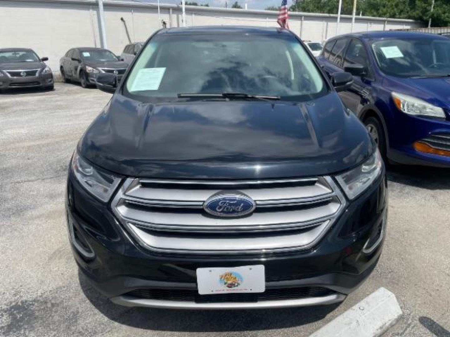 2017 Shadow Black /Ebony, leather Ford Edge SEL FWD (2FMPK3J88HB) with an 3.5L V6 DOHC 24V engine, 6-Speed Automatic transmission, located at 4545 Spencer Hwy., Pasadena, 77504, (832) 266-1645, 29.666037, -95.173775 - Photo#0