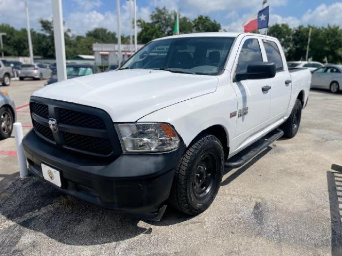 2017 Bright White Clear Coat /Black/Diesel Gray, cloth RAM 1500 Tradesman Crew Cab SWB 2WD (1C6RR6KT5HS) with an 5.7L V8 OHV 16V engine, 8-Speed Automatic transmission, located at 4545 Spencer Hwy., Pasadena, 77504, (832) 266-1645, 29.666037, -95.173775 - Photo#0