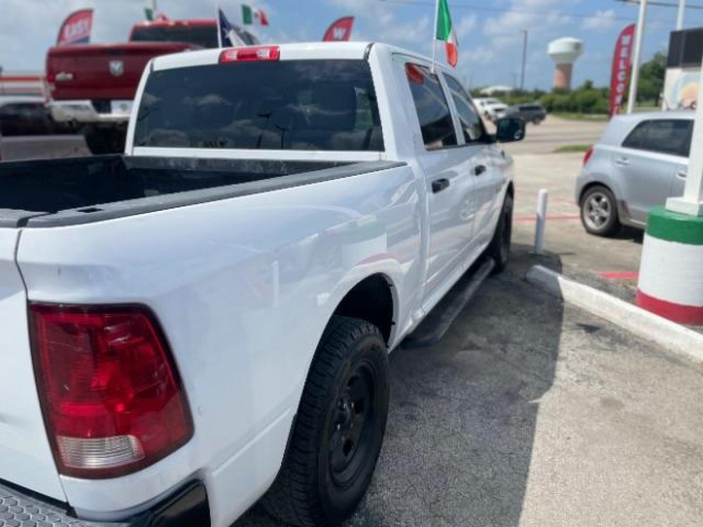 2017 Bright White Clear Coat /Black/Diesel Gray, cloth RAM 1500 Tradesman Crew Cab SWB 2WD (1C6RR6KT5HS) with an 5.7L V8 OHV 16V engine, 8-Speed Automatic transmission, located at 4545 Spencer Hwy., Pasadena, 77504, (832) 266-1645, 29.666037, -95.173775 - Photo#3