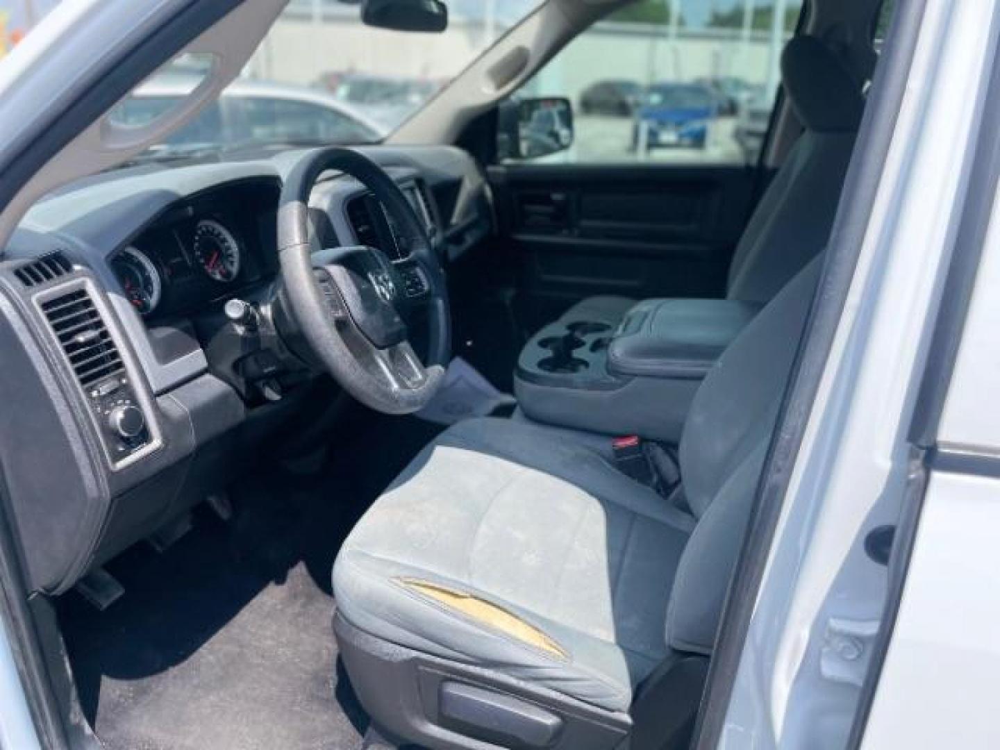 2017 Bright White Clear Coat /Black/Diesel Gray, cloth RAM 1500 Tradesman Crew Cab SWB 2WD (1C6RR6KT5HS) with an 5.7L V8 OHV 16V engine, 8-Speed Automatic transmission, located at 4545 Spencer Hwy., Pasadena, 77504, (832) 266-1645, 29.666037, -95.173775 - Photo#6