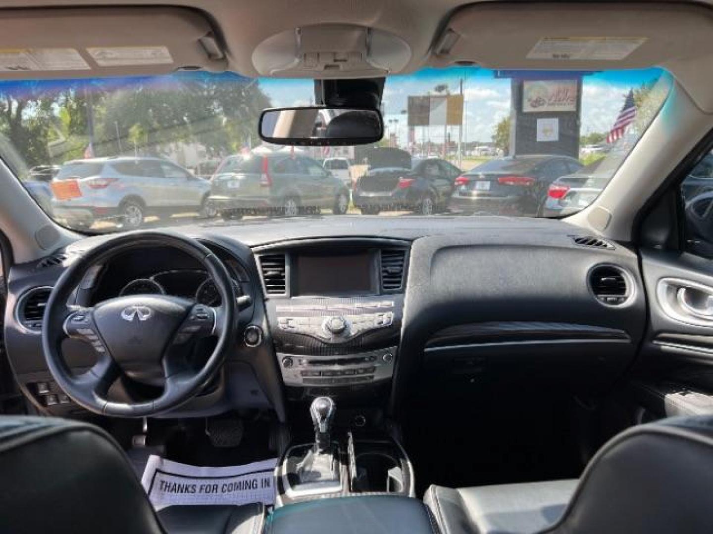 2016 Graphite Shadow /High Contrast Wheat, leather Infiniti QX60 Base FWD (5N1AL0MN0GC) with an 3.5L V6 DOHC 24V engine, Continuously Variable Transmission transmission, located at 7935 Gulf Freeway, Houston, 77017, (832) 266-1645, 29.684393, -95.275665 - Photo#10