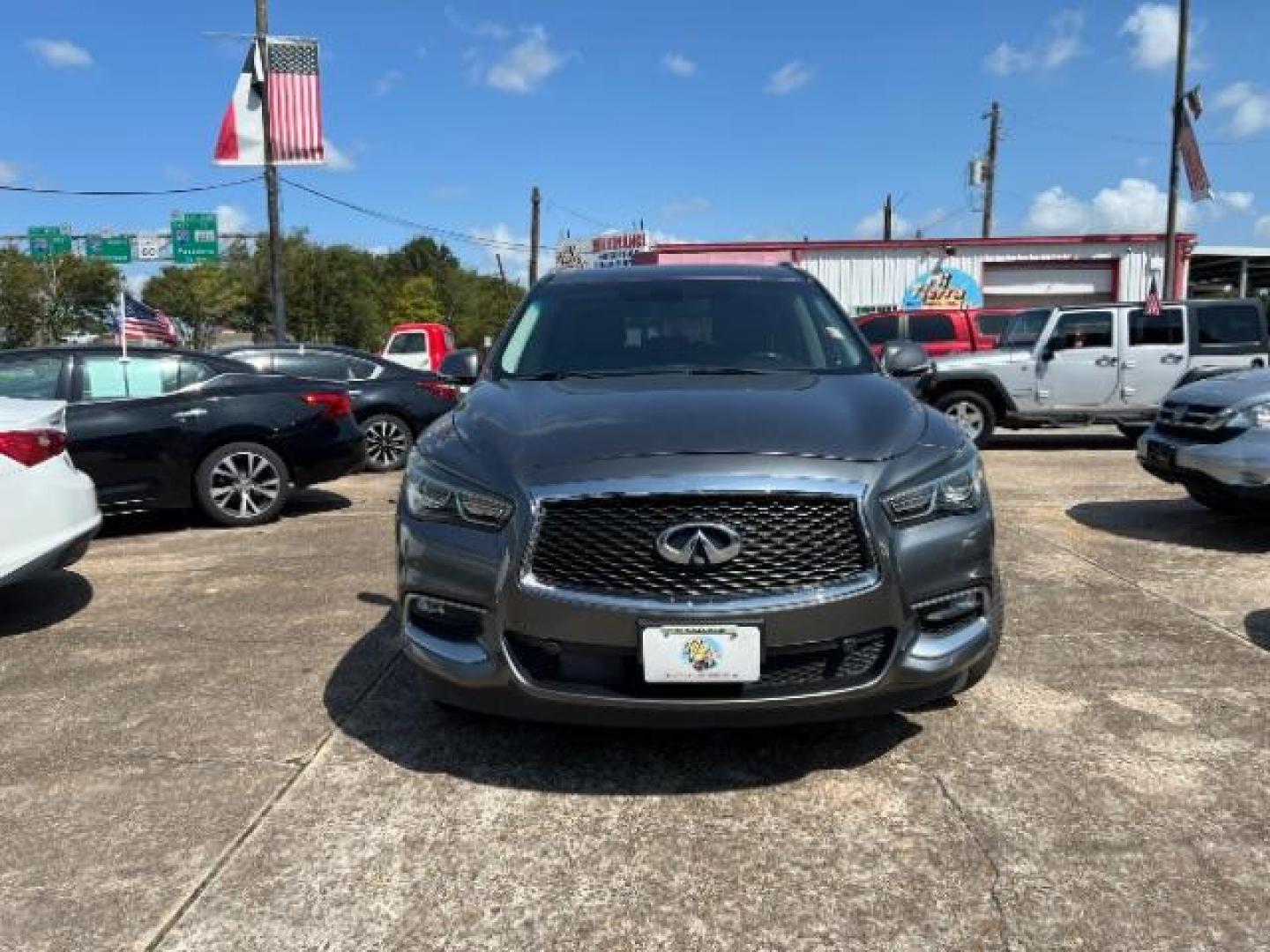 2016 Graphite Shadow /High Contrast Wheat, leather Infiniti QX60 Base FWD (5N1AL0MN0GC) with an 3.5L V6 DOHC 24V engine, Continuously Variable Transmission transmission, located at 7935 Gulf Freeway, Houston, 77017, (832) 266-1645, 29.684393, -95.275665 - Photo#1