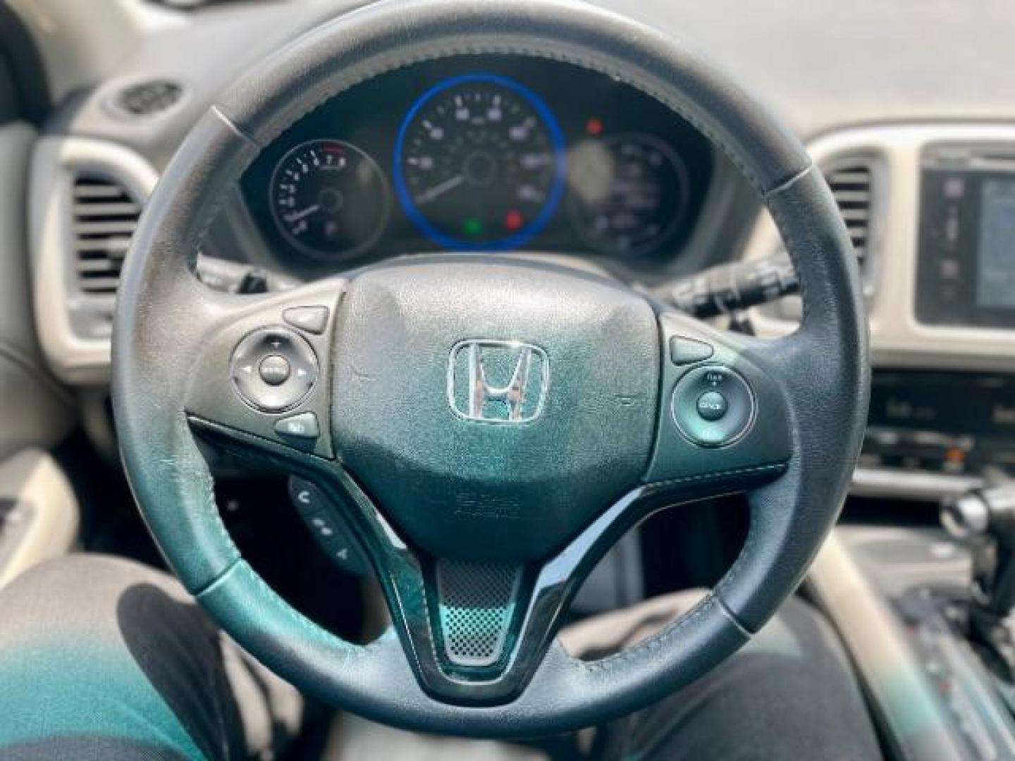 2016 Modern Steel Metallic /Gray, leather Honda HR-V EX-L w/Navigation CVT (3CZRU5H7XGM) with an 1.8L L4 DOHC 16V engine, Continuously Variable Transmission transmission, located at 4545 Spencer Hwy., Pasadena, 77504, (832) 266-1645, 29.666037, -95.173775 - Photo#9