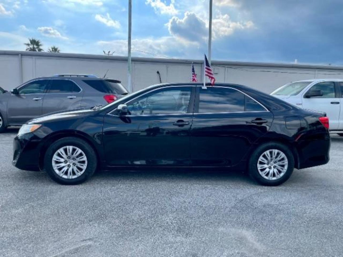 2014 Attitude Black Metallic /Ash Toyota Camry LE (4T4BF1FK6ER) with an 2.5L L4 DOHC 16V engine, 6-Speed Automatic transmission, located at 4545 Spencer Hwy., Pasadena, 77504, (832) 266-1645, 29.666037, -95.173775 - Photo#3