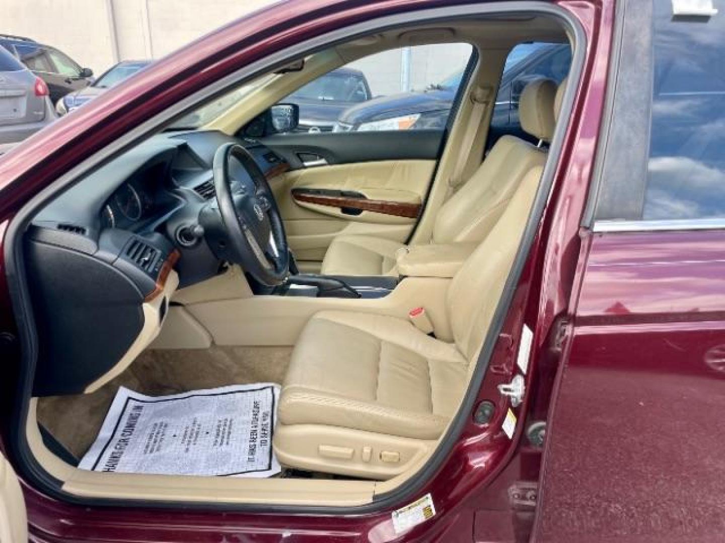 2011 Basque Red Pearl /Ivory Leather Interior Honda Accord EX-L Sedan AT with Navigation (1HGCP2F85BA) with an 2.4L L4 DOHC 16V engine, 5-Speed Automatic transmission, located at 4545 Spencer Hwy., Pasadena, 77504, (832) 266-1645, 29.666037, -95.173775 - Photo#11