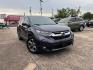 2017 Gunmetal Metallic Honda CR-V EX-L 2WD (7FARW1H88HE) with an 1.5L L4 16V DOHC TURBO engine, Continuously Variable Transmission transmission, located at 7935 Gulf Freeway, Houston, 77017, (832) 266-1645, 29.684393, -95.275665 - Photo#0