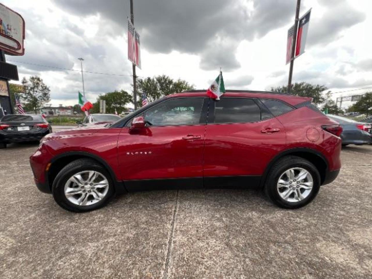 2020 Red Hot Chevrolet Blazer 2LT (3GNKBCR41LS) with an 2.0L L4 DOHC 16 TURBO engine, 9-Speed Automatic transmission, located at 7935 Gulf Freeway, Houston, 77017, (832) 266-1645, 29.684393, -95.275665 - Photo#3