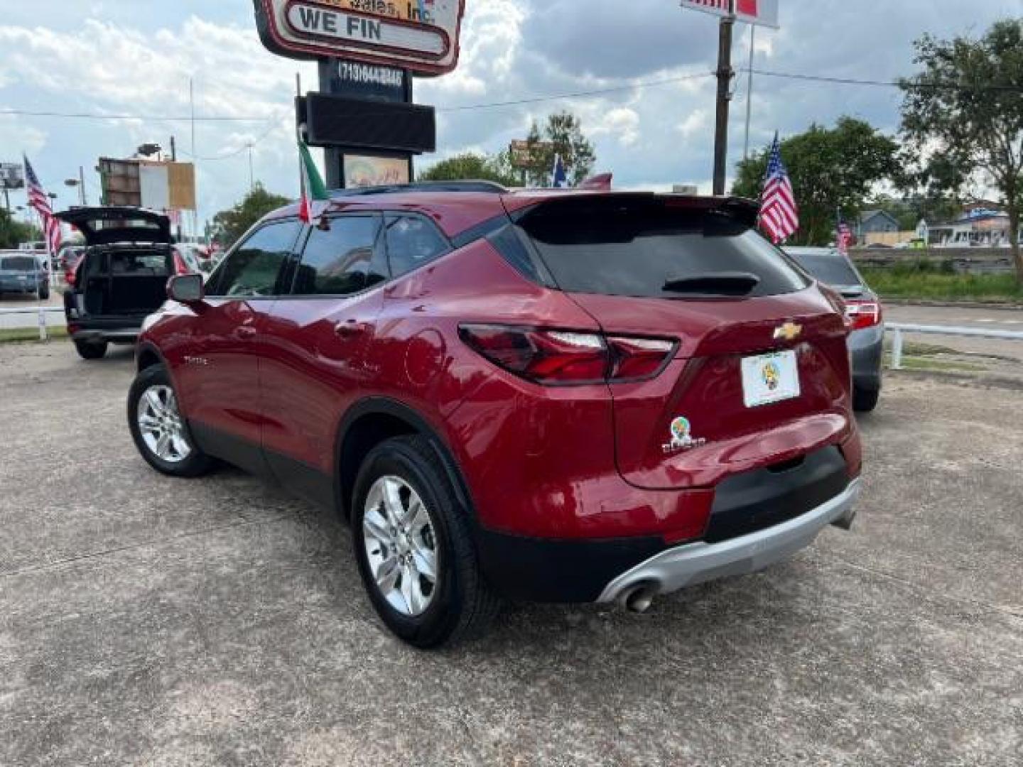 2020 Red Hot Chevrolet Blazer 2LT (3GNKBCR41LS) with an 2.0L L4 DOHC 16 TURBO engine, 9-Speed Automatic transmission, located at 7935 Gulf Freeway, Houston, 77017, (832) 266-1645, 29.684393, -95.275665 - Photo#4