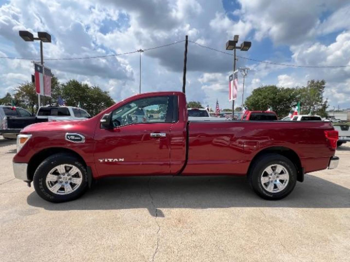 2017 Cayenne Red Nissan Titan SV Pickup 2D 8 ft (1N6AA1R79HN) with an 5.6L V8 DOHC 32V engine, 6-Speed Automatic transmission, located at 7935 Gulf Freeway, Houston, 77017, (832) 266-1645, 29.684393, -95.275665 - Photo#3