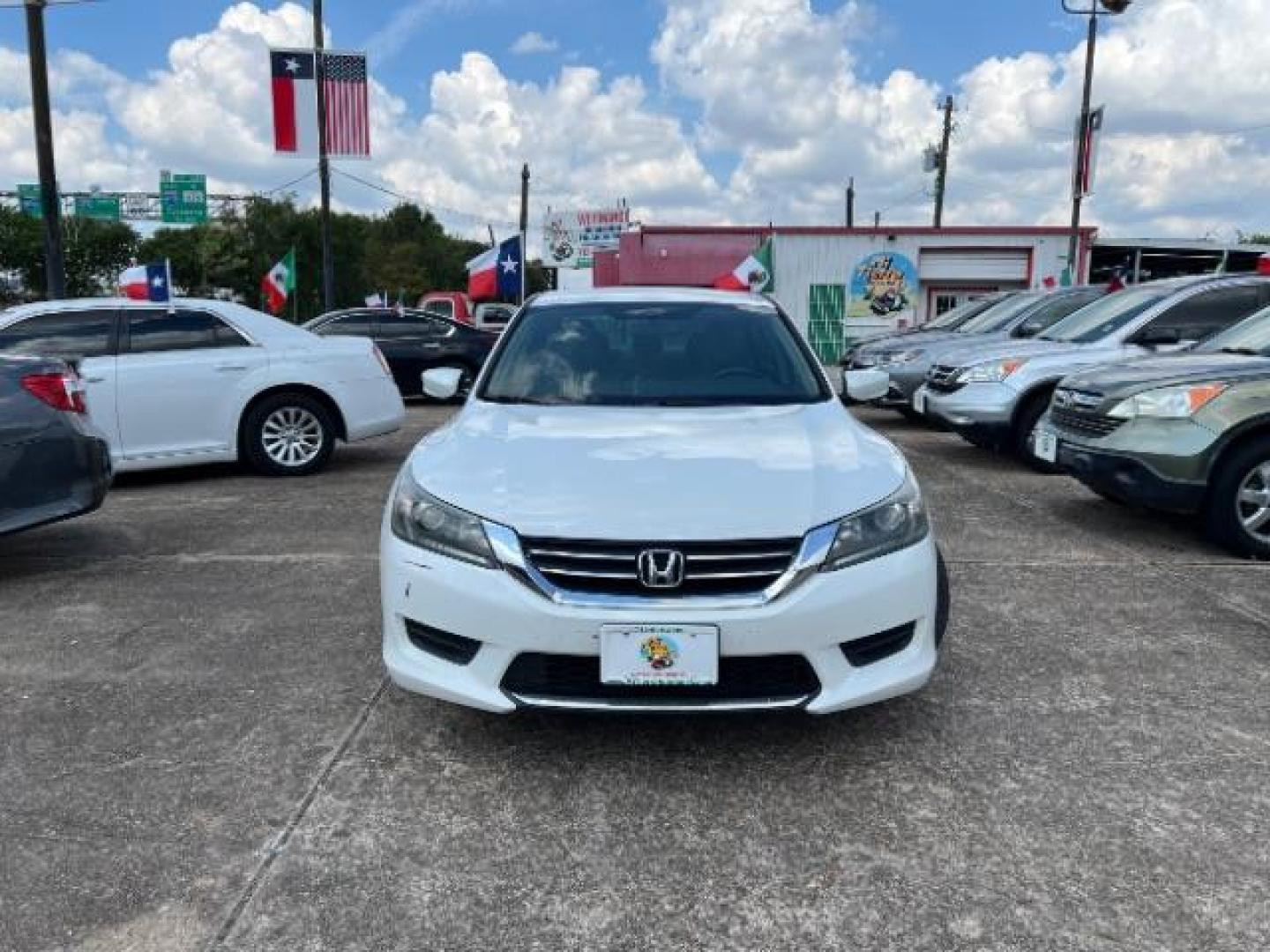 2015 White Orchid Pearl Honda Accord LX Sedan CVT (1HGCR2F3XFA) with an 2.4L L4 DOHC 16V engine, Continuously Variable Transmission transmission, located at 7935 Gulf Freeway, Houston, 77017, (832) 266-1645, 29.684393, -95.275665 - Photo#1