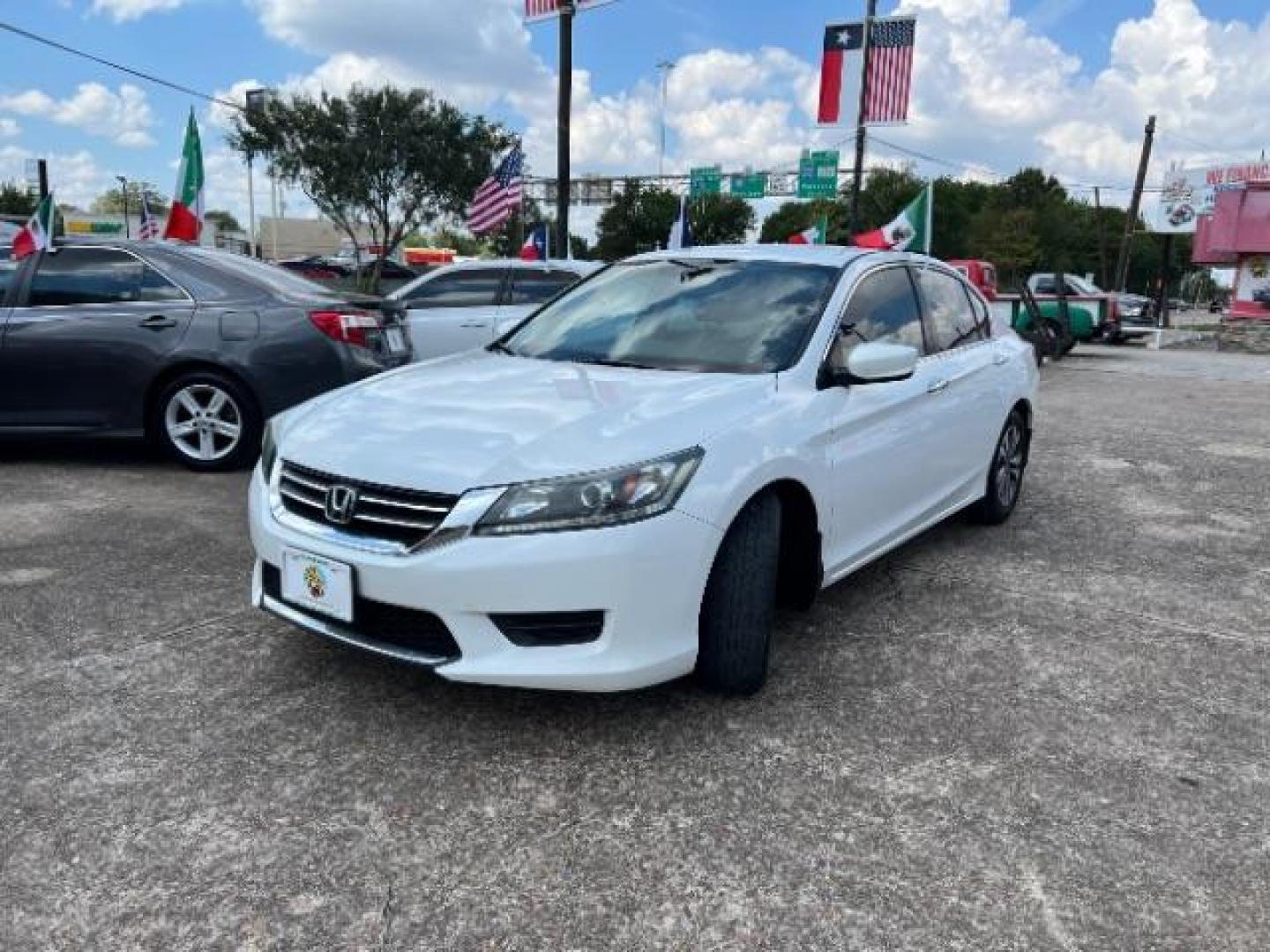 2015 White Orchid Pearl Honda Accord LX Sedan CVT (1HGCR2F3XFA) with an 2.4L L4 DOHC 16V engine, Continuously Variable Transmission transmission, located at 7935 Gulf Freeway, Houston, 77017, (832) 266-1645, 29.684393, -95.275665 - Photo#2