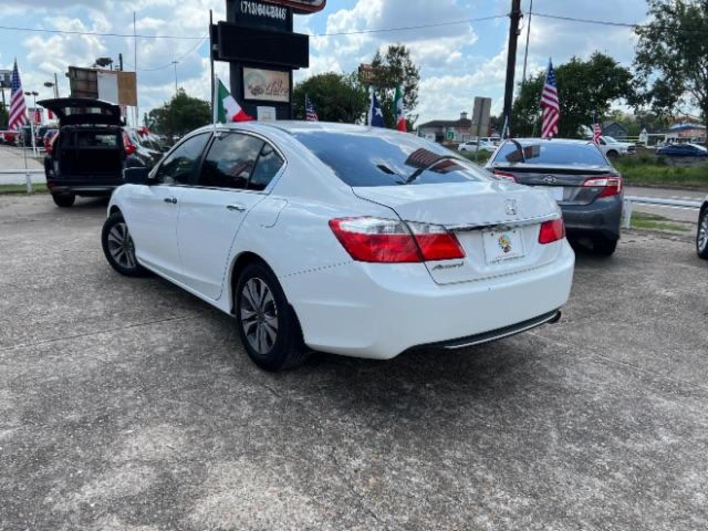 2015 White Orchid Pearl Honda Accord LX Sedan CVT (1HGCR2F3XFA) with an 2.4L L4 DOHC 16V engine, Continuously Variable Transmission transmission, located at 7935 Gulf Freeway, Houston, 77017, (832) 266-1645, 29.684393, -95.275665 - Photo#4