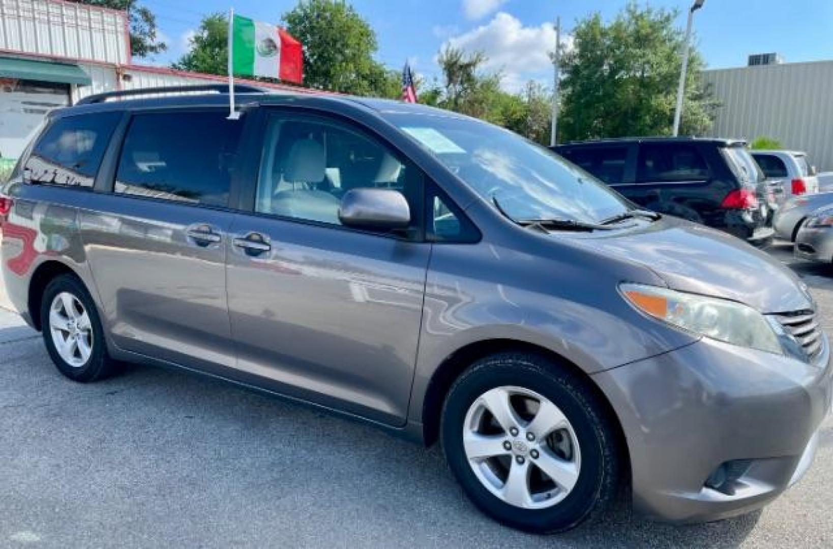 2017 Predawn Gray Mica Toyota Sienna LE 8-Passenger (5TDKZ3DCXHS) with an 3.5L V6 EFI DOHC 24V engine, 8-Speed Automatic transmission, located at 4545 Spencer Hwy., Pasadena, 77504, (832) 266-1645, 29.666037, -95.173775 - Photo#2