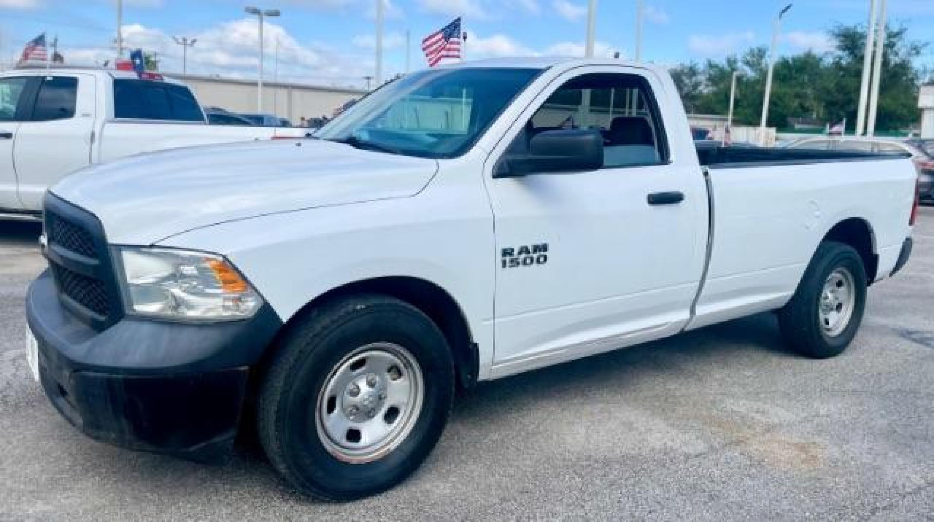 2017 Bright White Clear Coat RAM 1500 Tradesman Regular Cab LWB 2WD (3C6JR6DG3HG) with an 3.6L V6 DOHC 24V FFV engine, 8-Speed Automatic transmission, located at 4545 Spencer Hwy., Pasadena, 77504, (832) 266-1645, 29.666037, -95.173775 - Photo#0