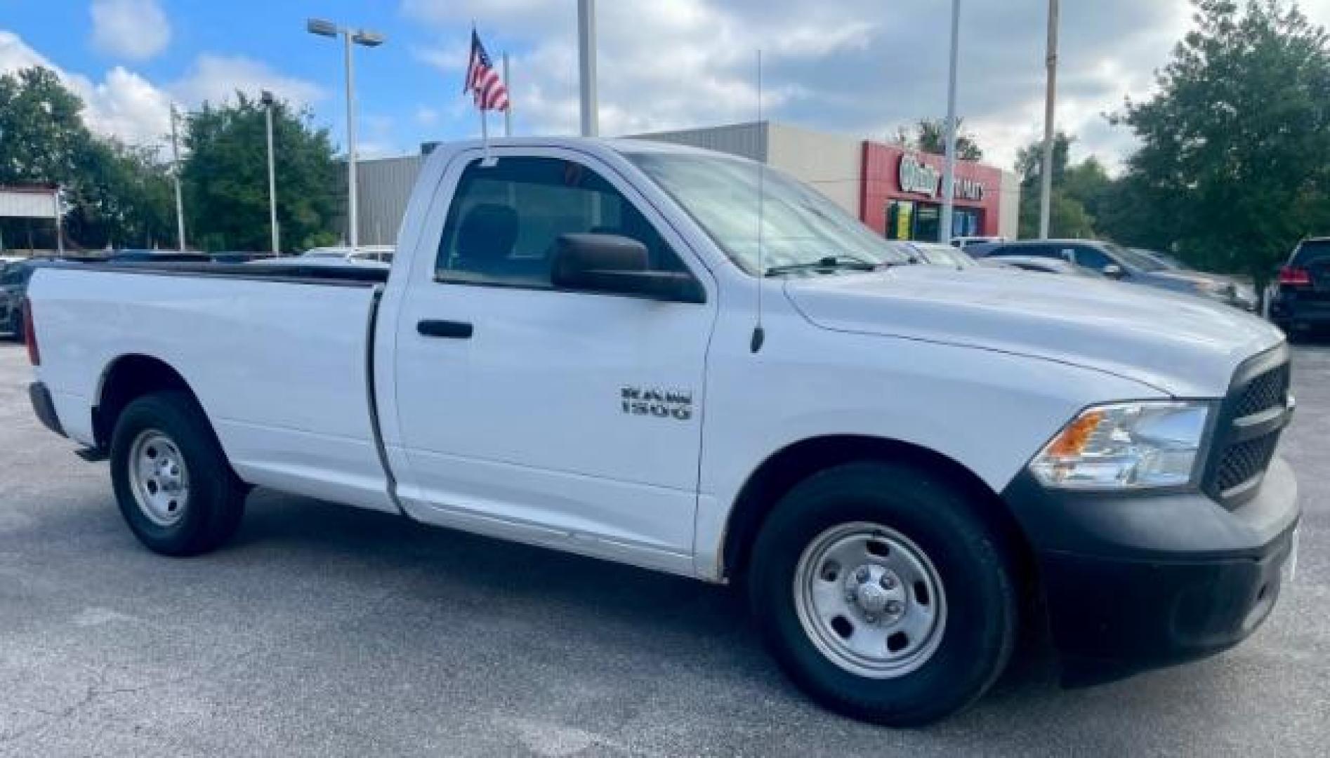 2017 Bright White Clear Coat RAM 1500 Tradesman Regular Cab LWB 2WD (3C6JR6DG3HG) with an 3.6L V6 DOHC 24V FFV engine, 8-Speed Automatic transmission, located at 4545 Spencer Hwy., Pasadena, 77504, (832) 266-1645, 29.666037, -95.173775 - Photo#2