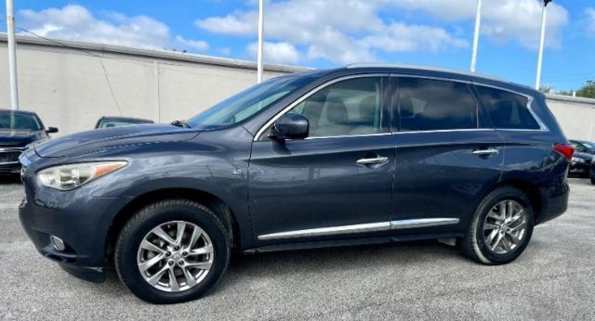 2014 Black Obsidian Infiniti QX60 Base AWD (5N1AL0MMXEC) with an 3.5L V6 DOHC 24V engine, Continuously Variabl transmission, located at 4545 Spencer Hwy., Pasadena, 77504, (832) 266-1645, 29.666037, -95.173775 - Photo#2