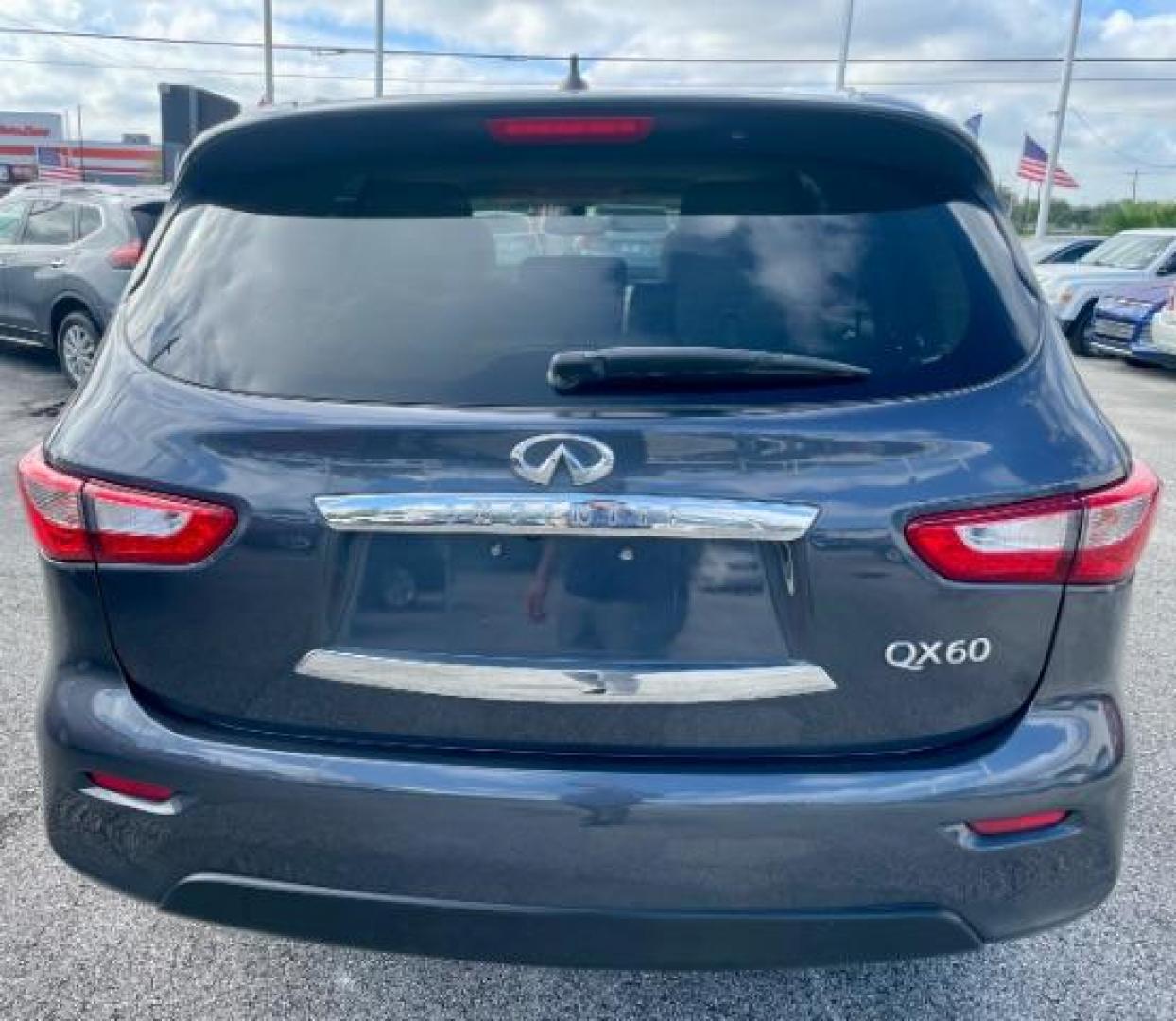 2014 Black Obsidian Infiniti QX60 Base AWD (5N1AL0MMXEC) with an 3.5L V6 DOHC 24V engine, Continuously Variabl transmission, located at 4545 Spencer Hwy., Pasadena, 77504, (832) 266-1645, 29.666037, -95.173775 - Photo#3