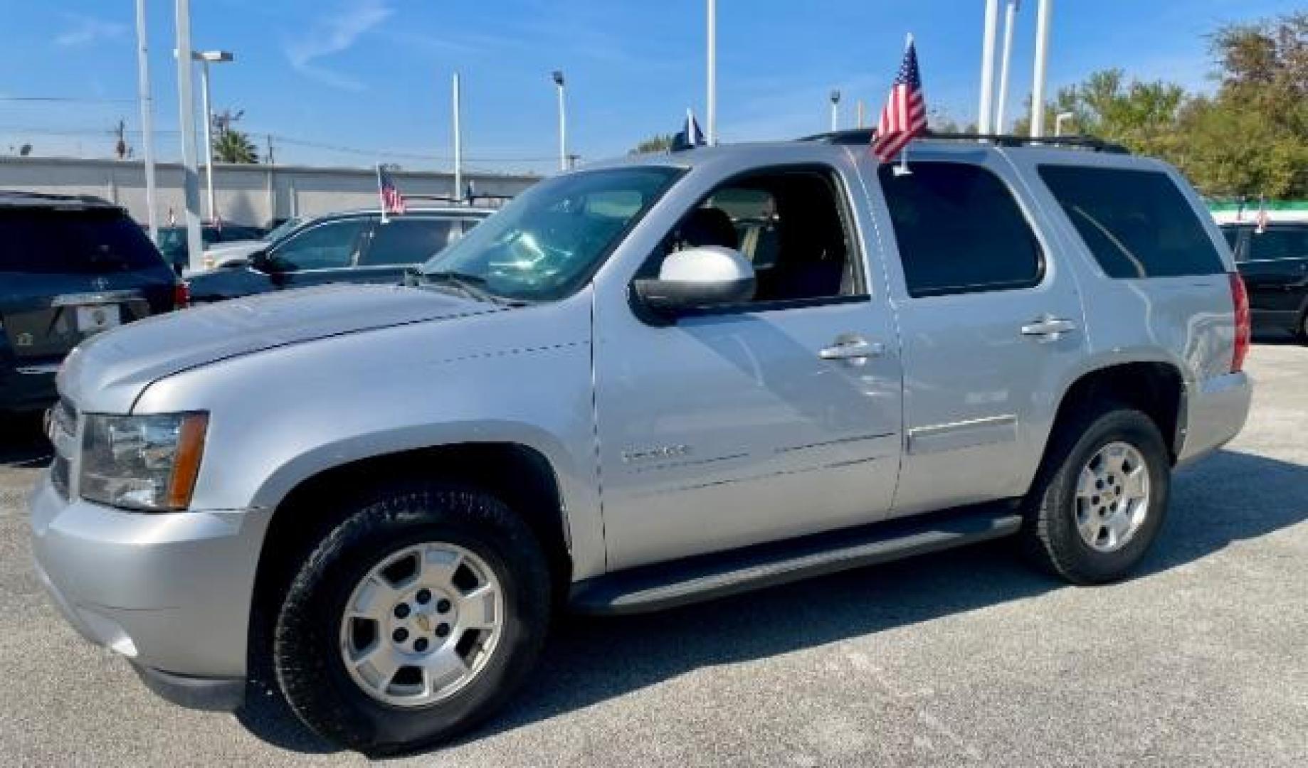 2012 Silver Ice Metallic Chevrolet Tahoe LS 2WD (1GNSCAE06CR) with an 5.3L V8 OHV 16V FFV engine, 6-Speed Automatic transmission, located at 4545 Spencer Hwy., Pasadena, 77504, (832) 266-1645, 29.666037, -95.173775 - Photo#0