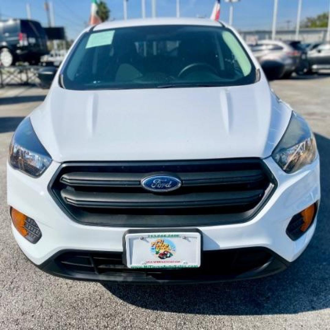 2019 Oxford White /Chromite Gray/Charcoal Black, cloth Ford Escape S FWD (1FMCU0F78KU) with an 2.5L L4 DOHC 16V engine, 6-Speed Automatic transmission, located at 4545 Spencer Hwy., Pasadena, 77504, (832) 266-1645, 29.666037, -95.173775 - Photo#0