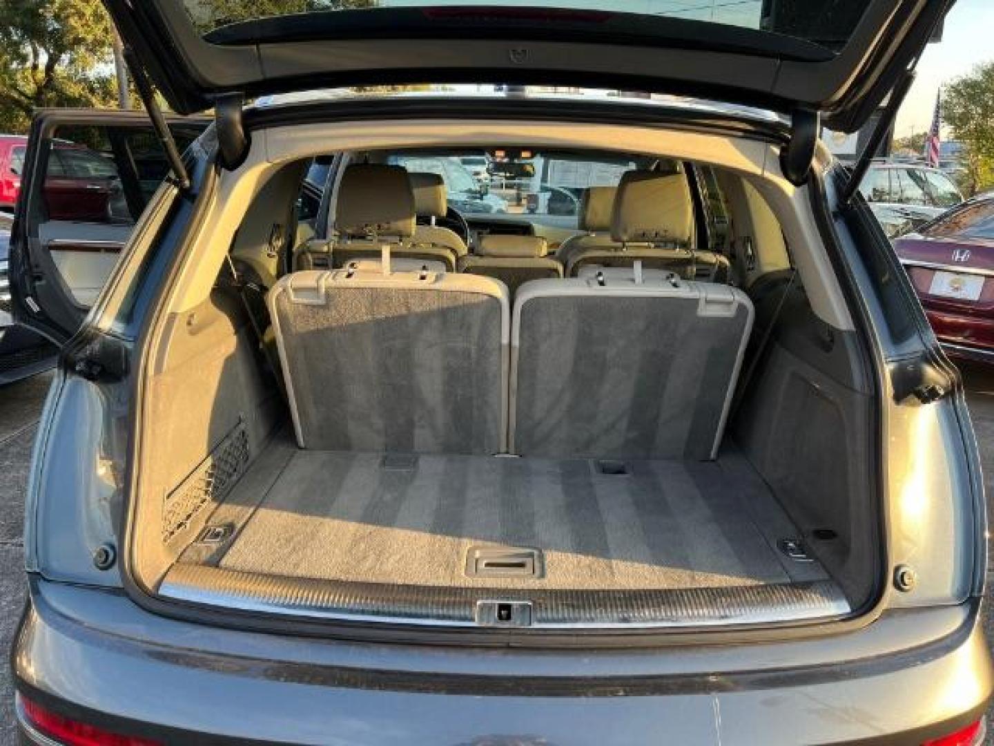 2015 Lava Gray Pearl Effect /Black, leather Audi Q7 3.0T Premium Plus quattro (WA1LGAFEXFD) with an 3.0L V6 DOHC 24V TURBO engine, 8-Speed Automatic transmission, located at 7935 Gulf Freeway, Houston, 77017, (832) 266-1645, 29.684393, -95.275665 - Photo#10