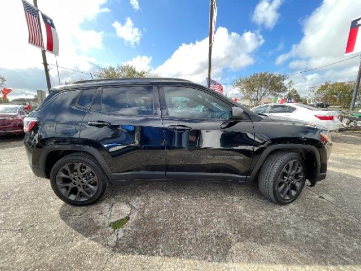 2021 Diamond Black Crystal Pearl Coat Jeep Compass 80th Spec Edition (3C4NJCEB2MT) with an 2.4L L4 DOHC 16V engine, located at 7935 Gulf Freeway, Houston, 77017, (832) 266-1645, 29.684393, -95.275665 - Photo#6