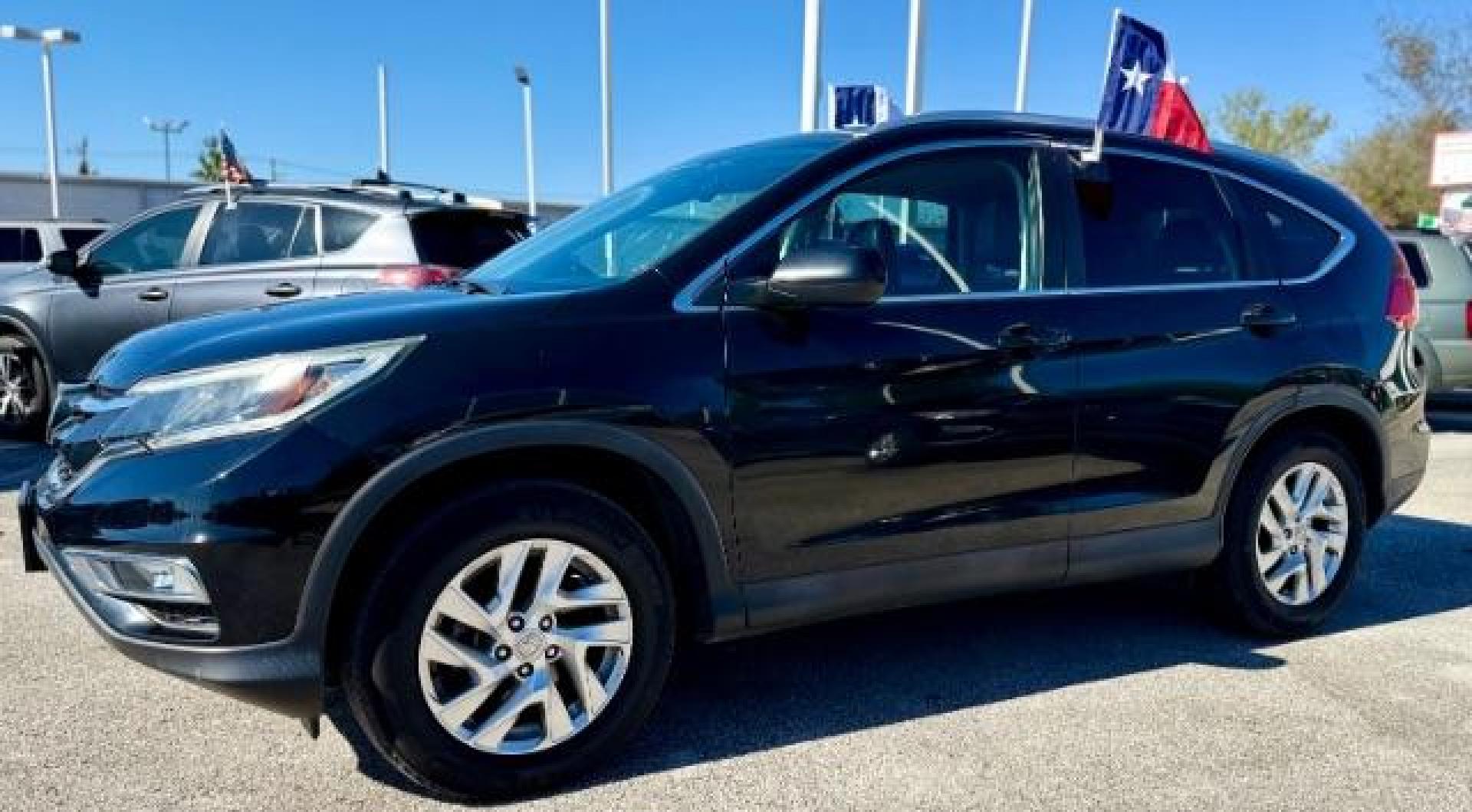 2015 Black /Black Honda CR-V EX (5J6RM3H75FL) with an 2.4 L 4-cylinder engine, Automatic transmission, located at 4545 Spencer Hwy., Pasadena, 77504, (832) 266-1645, 29.666037, -95.173775 - Photo#0