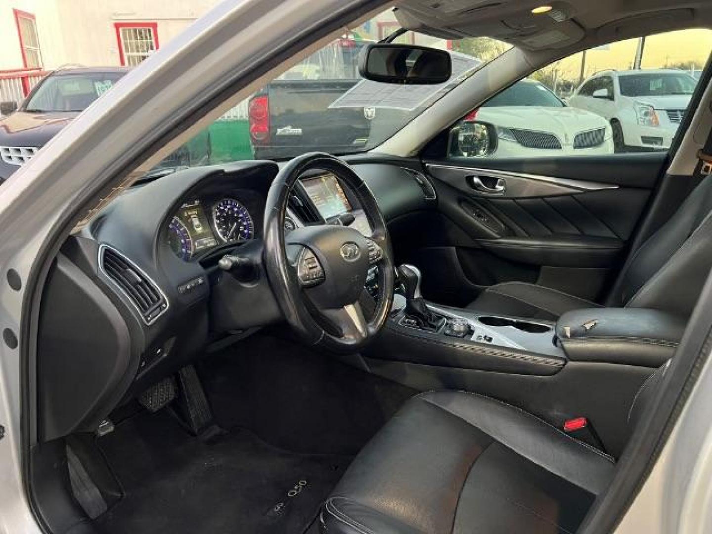 2015 Liquid Platinum /Black Infiniti Q50 3.7 Premium Sedan 4D (JN1BV7AP5FM) with an 3.7 engine, Automatic transmission, located at 7935 Gulf Freeway, Houston, 77017, (832) 266-1645, 29.684393, -95.275665 - Photo#9