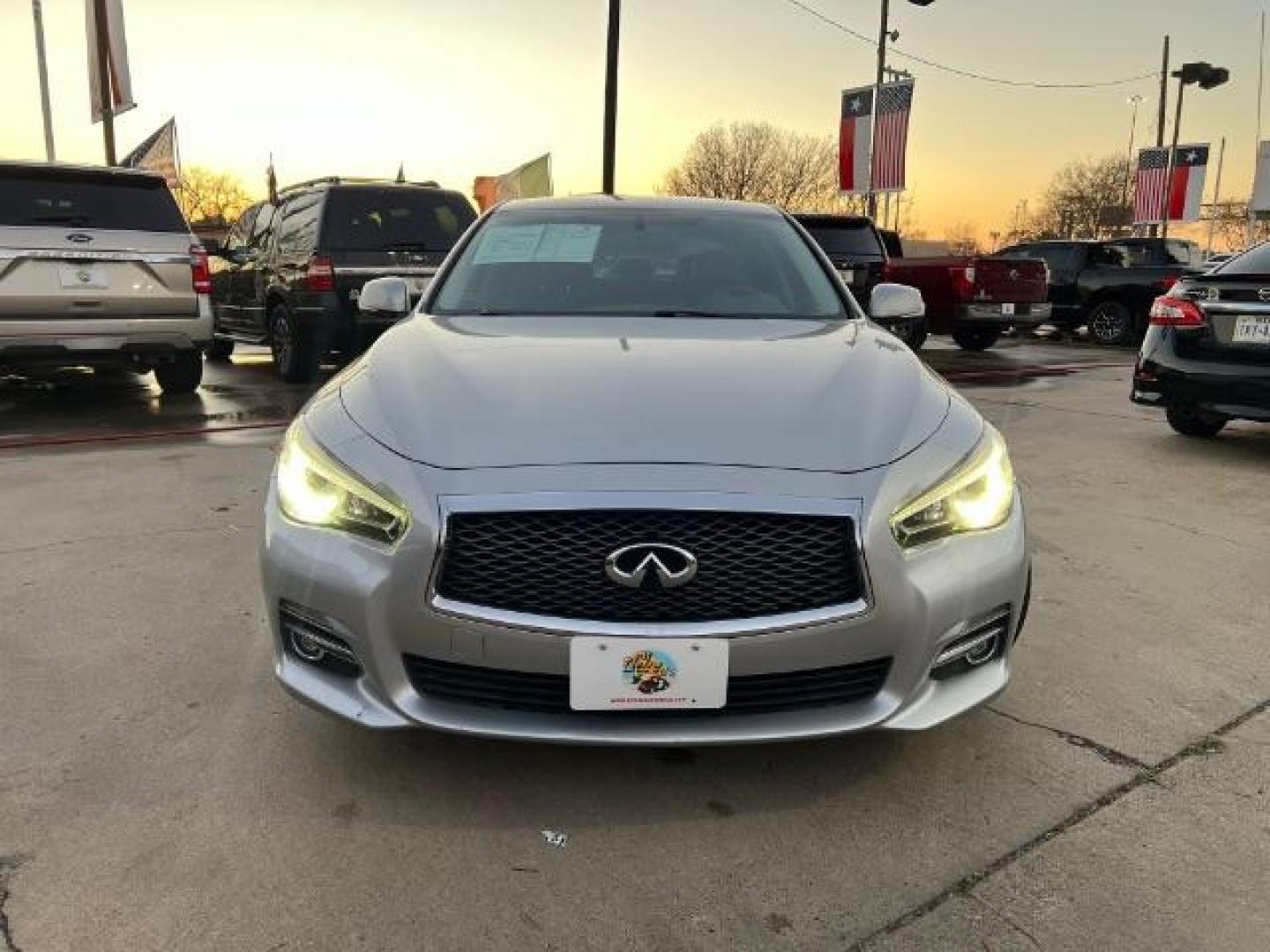 2015 Liquid Platinum /Black Infiniti Q50 3.7 Premium Sedan 4D (JN1BV7AP5FM) with an 3.7 engine, Automatic transmission, located at 7935 Gulf Freeway, Houston, 77017, (832) 266-1645, 29.684393, -95.275665 - Photo#1