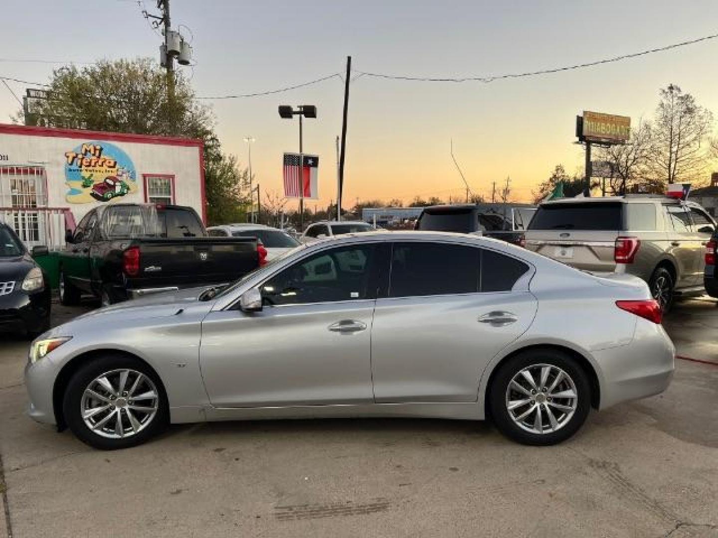 2015 Liquid Platinum /Black Infiniti Q50 3.7 Premium Sedan 4D (JN1BV7AP5FM) with an 3.7 engine, Automatic transmission, located at 7935 Gulf Freeway, Houston, 77017, (832) 266-1645, 29.684393, -95.275665 - Photo#3