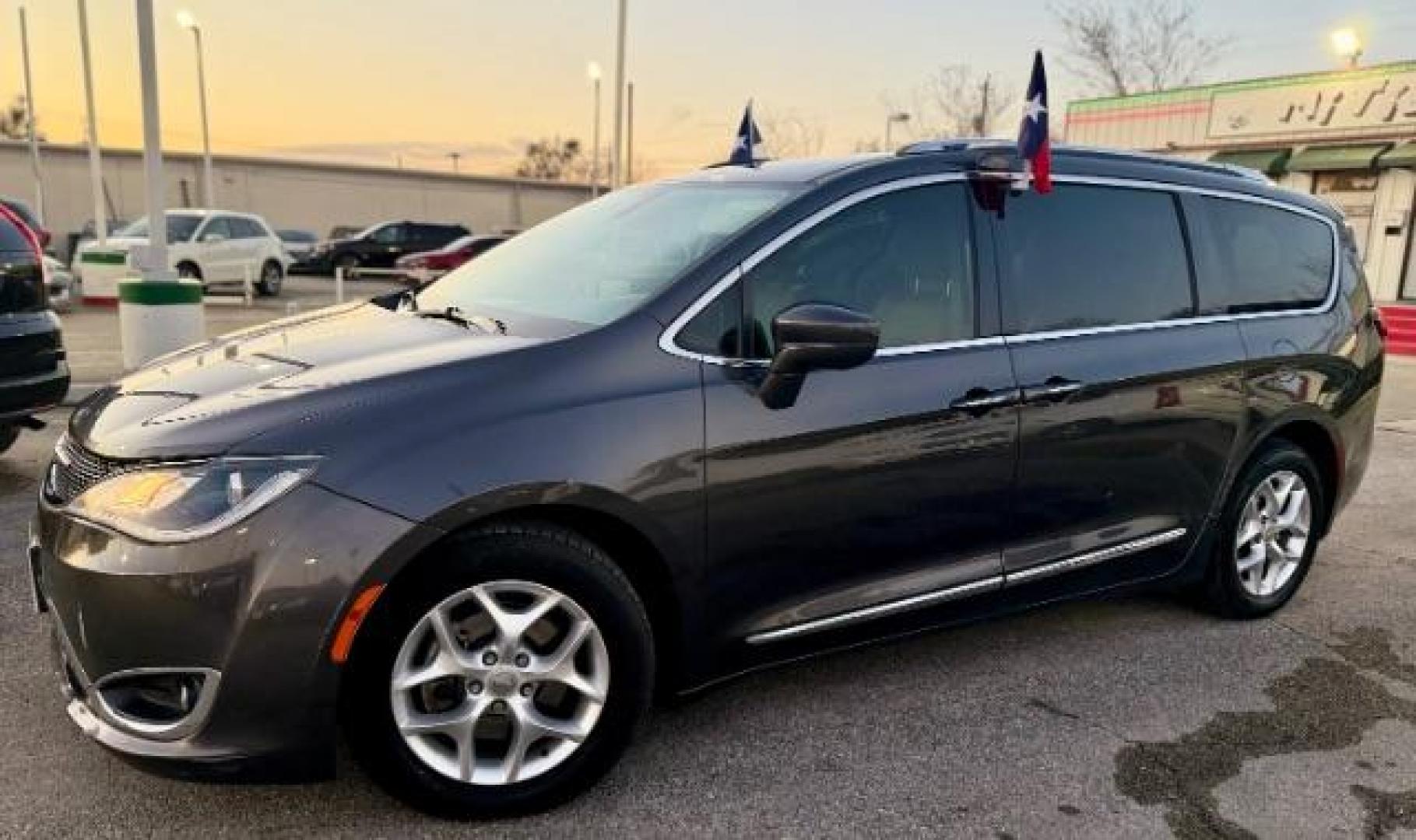 2017 Gray /Beige/Black Chrysler Pacifica Touring-L Plus (2C4RC1EG8HR) with an 3.6L V6 engine, Automatic transmission, located at 4545 Spencer Hwy., Pasadena, 77504, (832) 266-1645, 29.666037, -95.173775 - Photo#0